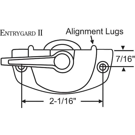 Strybuc Sash Lock White 50-784-3